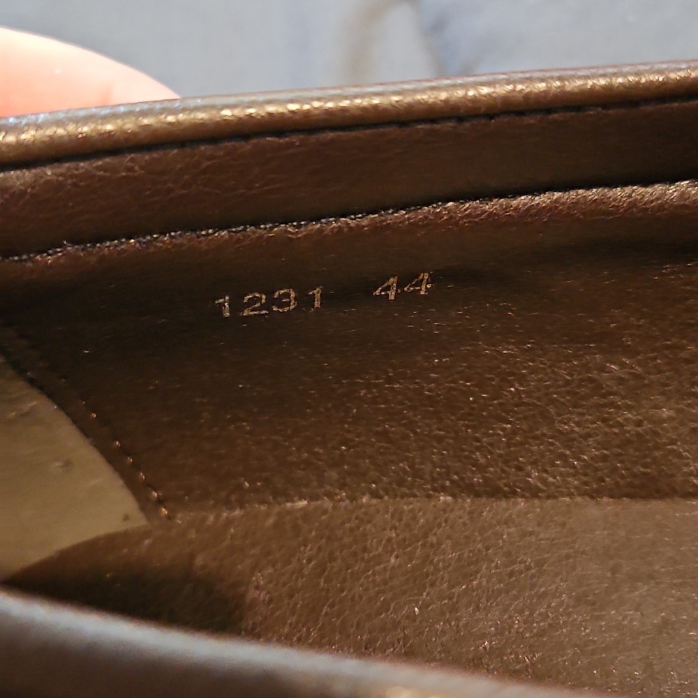 Gucci Chocolate Brown Leather Loafer Dress Shoes Size 10 - Picture 4 of 6